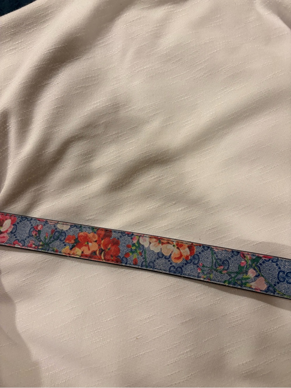Gucci Floral GG Buckle Belt in Blue, Pink and Green - Picture 7 of 10
